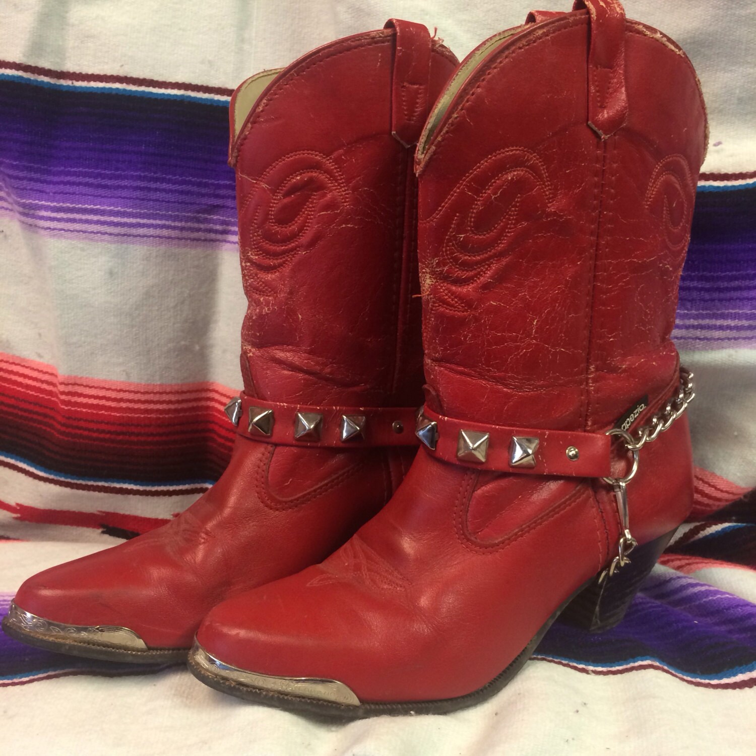 7 womens red capezio Cowboy boots