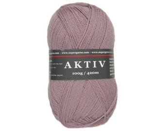 Supergarne Sock Yarn Aktiv 4-ply Uni Solid 100g/459yd #2513