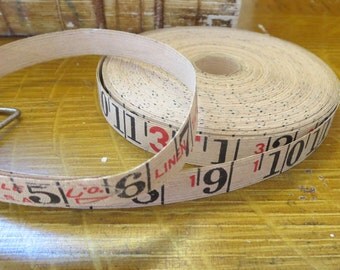 vintage linen tape measure, 2 yards of measuring tape, measurement tape, tape measure, 2 yards, vintage linen tape, Rustic measuring tape