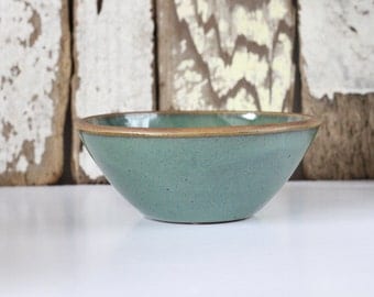 Small Ceramic Bowl / Green Ceramic Bowl / Ready to Ship