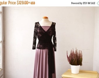  BLACK  FRIDAY  SALE  20 Black  lace dress  lace gown long by 