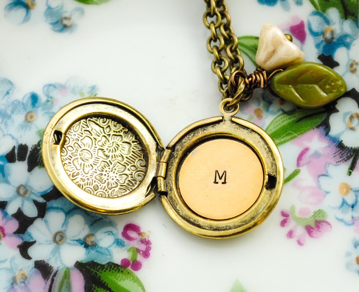 Custom Initial Locket Monogrammed Personalized Locket