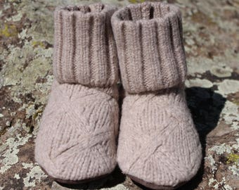 Wool Toddler Slippers: size 5-7
