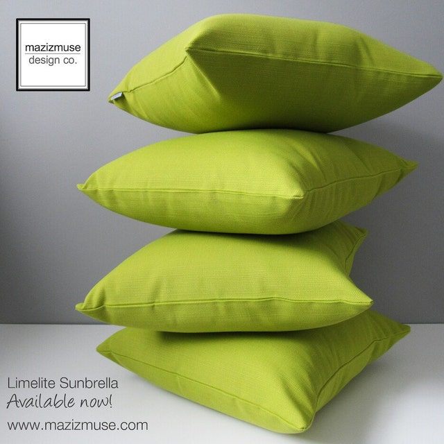Modern Sunbrella Pillows for Outdoor & Indoor Spaces by Mazizmuse