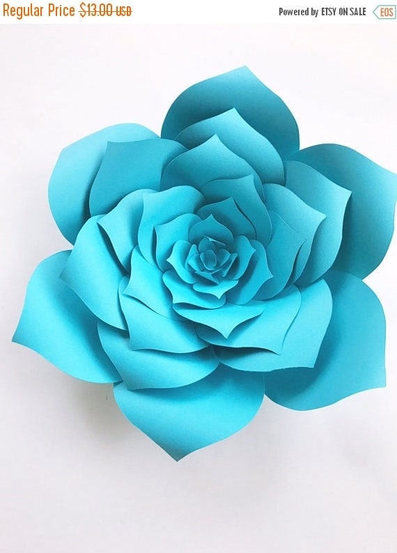 Paper flower template paper flower wall DIY paper flower