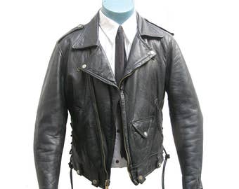 leather jacket mens 1970s