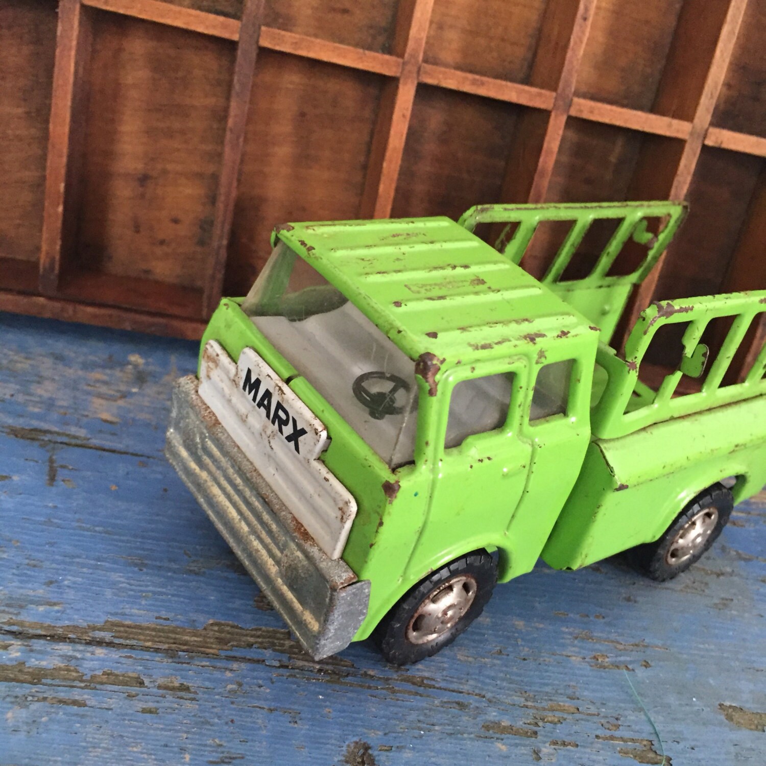 Vintage Toy Truck Vintage Marx Toy Vintage Green Truck