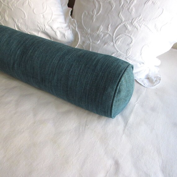 8x36 bolster pillow includes insert teal blues