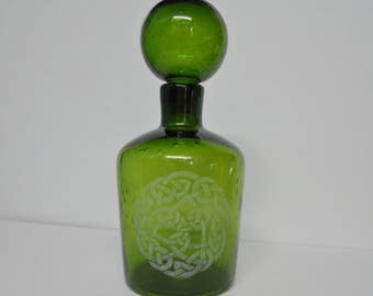 Engraved Celtic Decanter
