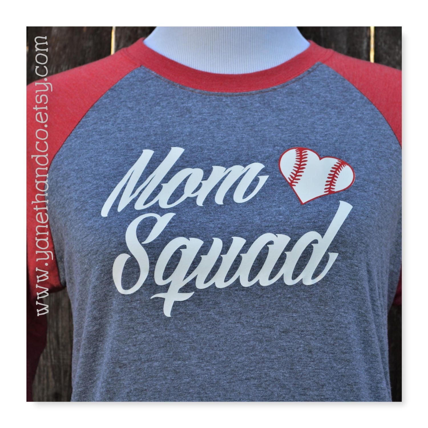 Mom Squad Baseball Raglan Shirt Mom Squad shirt Baseball MOM