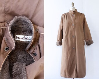 Bonnie Cashin Coat M • 80s Coat • Teddy Coat • Puffy Coat • Vintage Coat • Fleece Coat • Long Coat • Winter Coat | O382