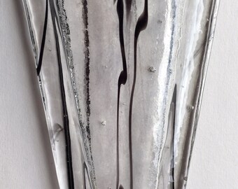 Small Fused Glass Wall Vase