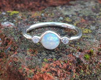 Opal ring | Etsy