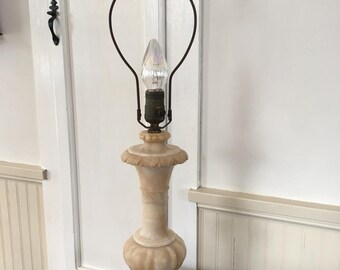 Antique marble lamp working condition