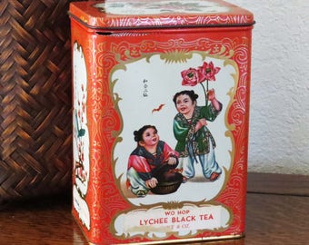 Chinese tea tin | Etsy