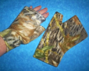 Recycled, upcycled, Lg, short, fleece, arm warmers.