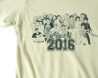 2016 MEMORIAL SHIRT with David Bowie, Prince, Leonard Cohen, Muhammad Ali, Phife Dawg, Alan Vega, Sharon Jones, Gene Wilder and many more