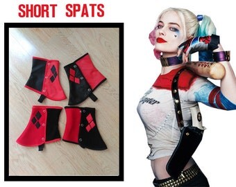 Harley Quinn Short Spats Gaiters