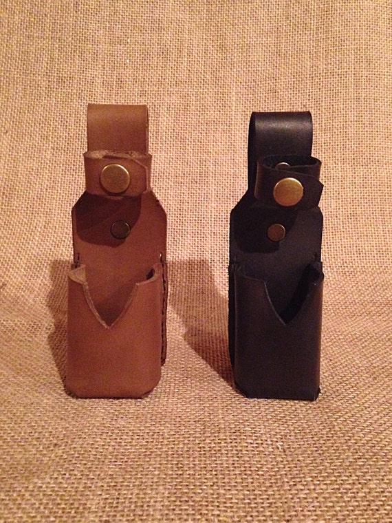 Leather Hot Sauce Belt Holster for 2oz Tabasco