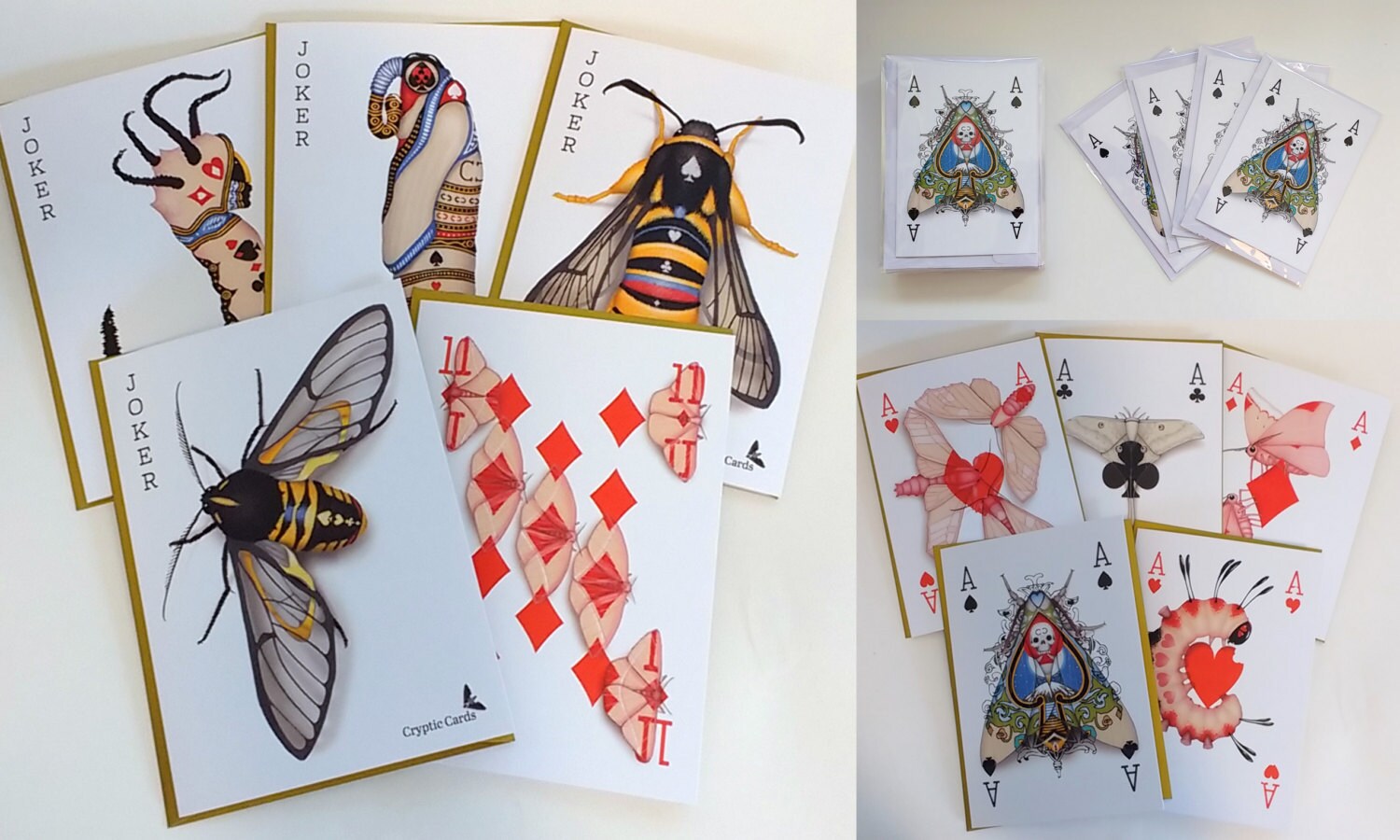 5 x Cryptic Cards Greeting Cards Playing Card Art of Cryptic 5 x Cryptic Cards Greeting Cards Playing Card Art of Cryptic