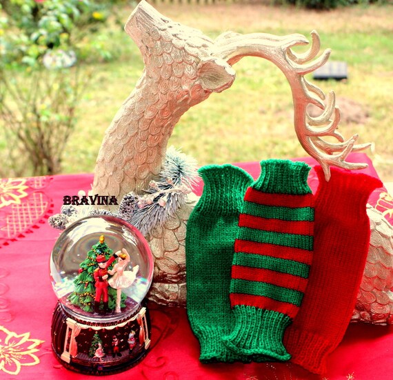 Infant Christmas Leg Warmers 8 inches