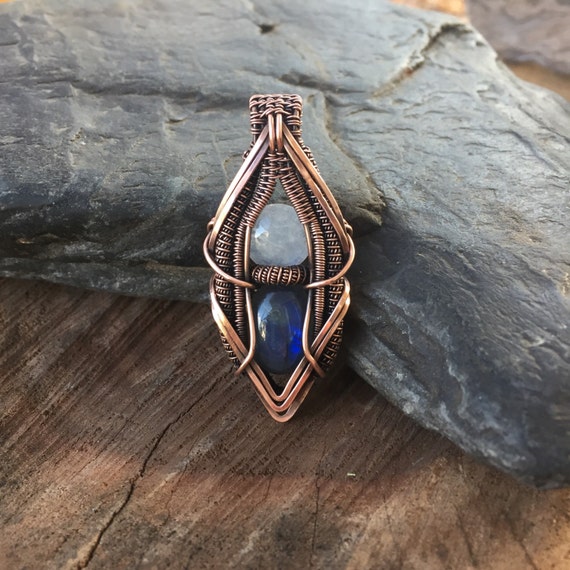 Copper Wire Wrap Wire Wrapped Pendant Heady Wire Wrap