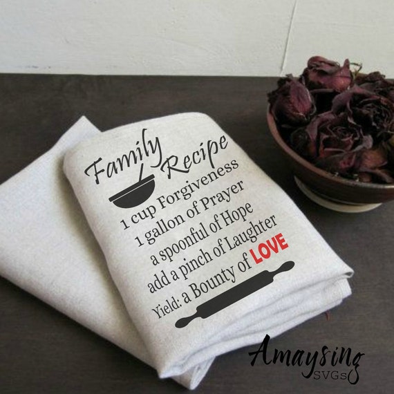 Download SVG - Family Recipe - Kitchen Decor SVG - Kitchen Towel svg - Kitchen Sign svg - Pallet Sign SVG ...