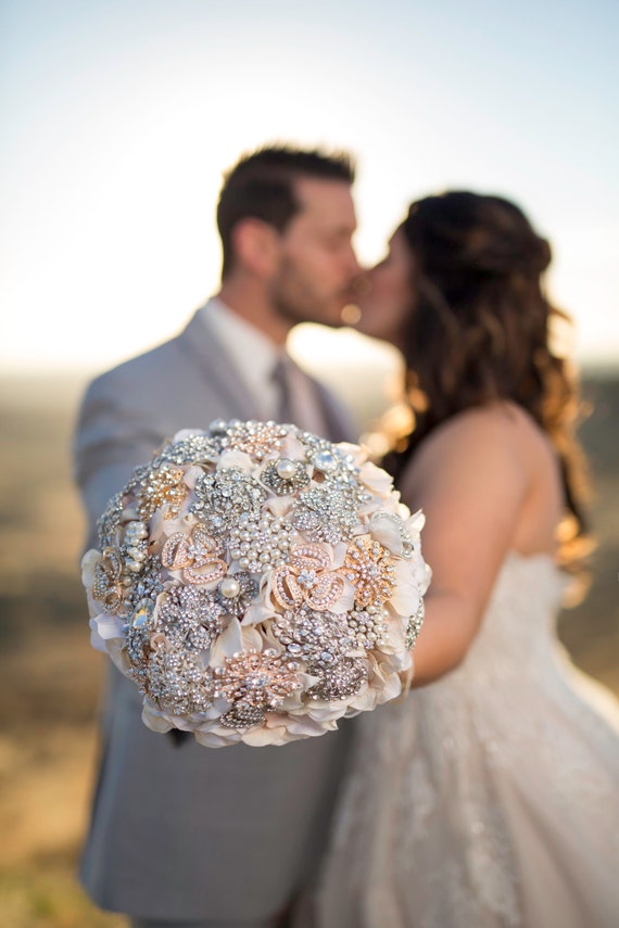Ready to Ship Custom Petal Brooch Bouquet