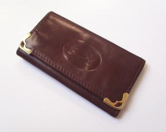 Vintage french key ring CARTIER, Leather, 1960-1970, France, Paris, Luxe, Fashion, Porte-clé