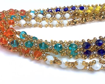 Colourful & Sparkly Handmade African Waist Bead (Screw on) *per one strand*