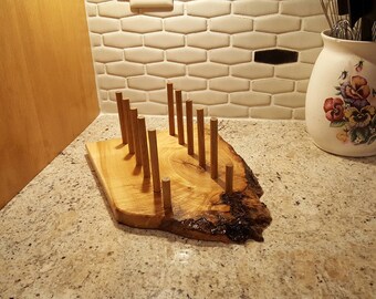 Cutting Board Holder (5 boards) -- Natural Edge Maple