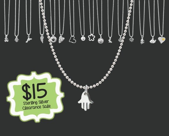 CLEARANCE SALE | Tiny Hamsa Hand Necklace | Minimalist Necklace | Tiny Sterling Necklace | Layering Necklace | Dainty Jewelry | Korena Loves