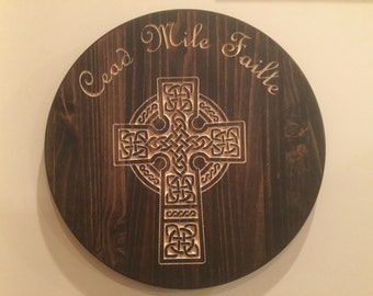 Celtic Wall Art cead mile failte | etsy Celtic Wall Art cead mile failte | etsy
