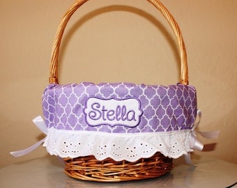 Easter Basket Liners for boys and girls, Add a ruffle option, Personalized Basket Liners, Design your own basket liner