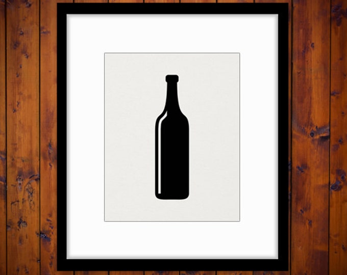 Wine Bottle Image Graphic Download Wine Digital Printable Illustration Vintage Clip Art Jpg Png Eps HQ 300dpi No.4500