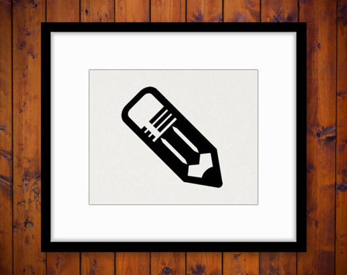 Digital Image Pencil Graphic School Pencil Icon Printable Download Antique Clip Art Jpg Png Eps HQ 300dpi No.4396