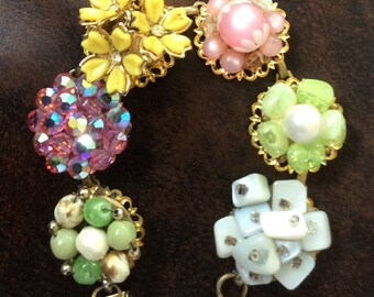 Springtime Vintage Earring Bracelet