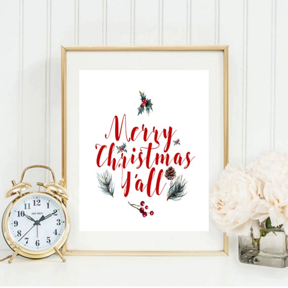 merry christmas y all printable christmas wall art merry merry christmas y all printable christmas wall art merry