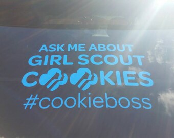 Girl Scout Cookies Window Decal - Can be customized!