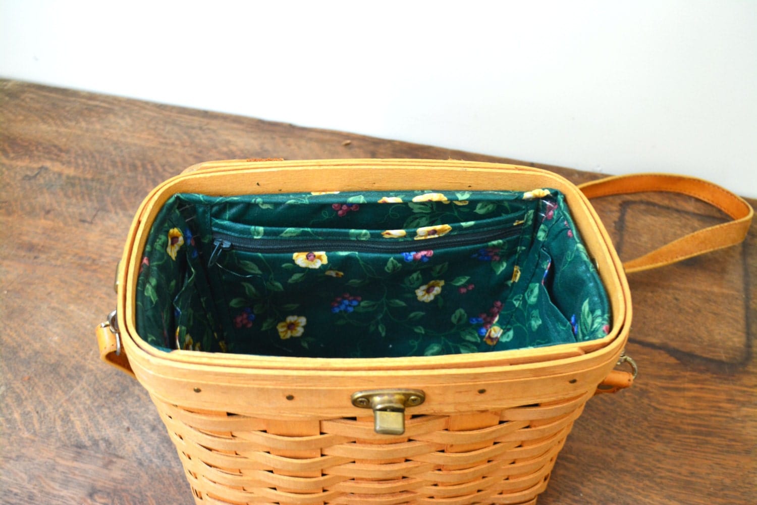 Longaberger Purse Longaberger Basket Purse Wooden Shoulder