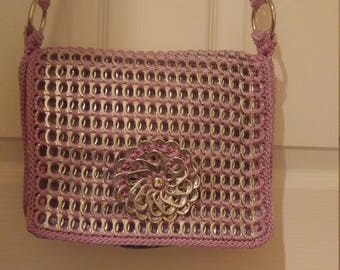 Upcycled soda tab/ pop tab purse