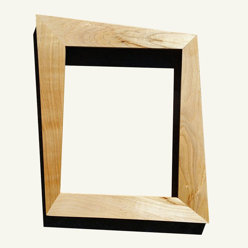 Trapezoid Mid Century Modern Picture Frame Made With Maple