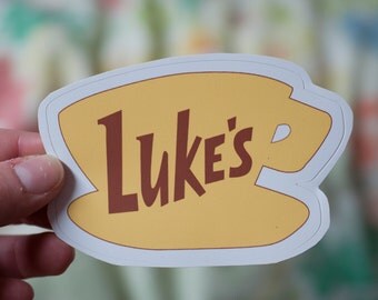 Luke's Diner Decal: Laptop Sticker