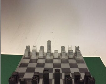 Contemporary Chess Set by Gad Almaliah