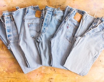 ALL SIZES Vintage Levi's Button Entry High Waisted Boyfriend Relaxed Fit 34 x 32 USA Made Levis 28 29 30 31 32