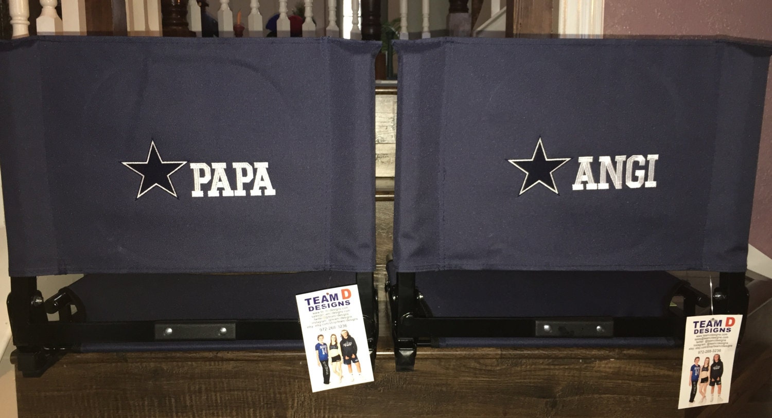Personalized Stadium Chairs Embroidered Stadium Chair Seat
