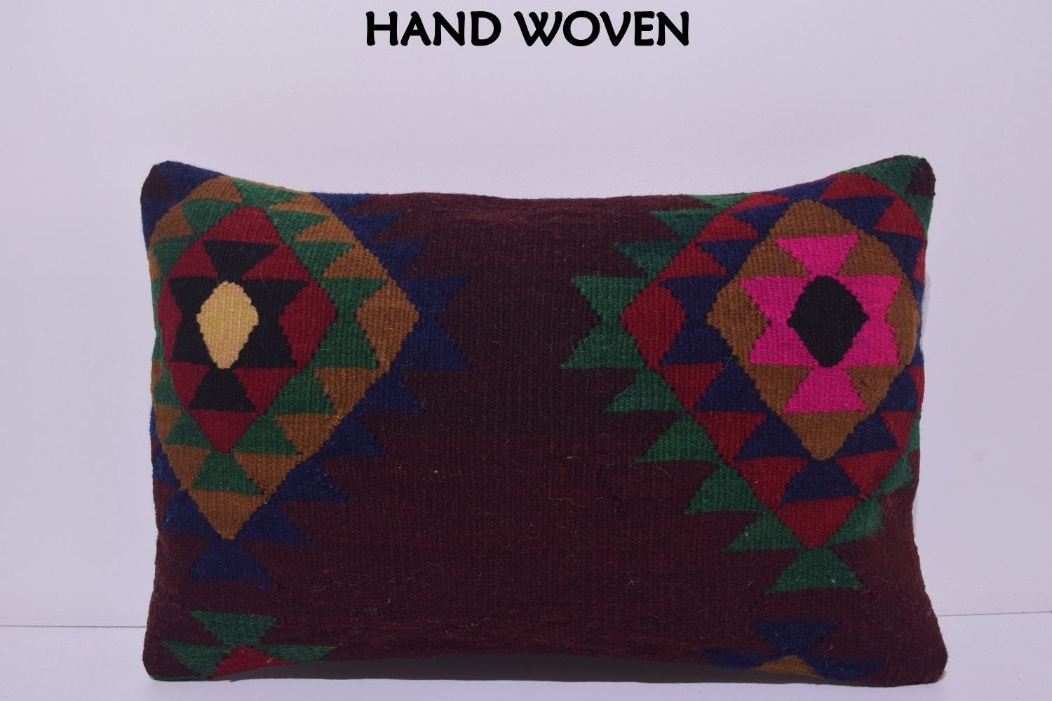 kilim pillow lumbar living room decoration 16x24 art pillow