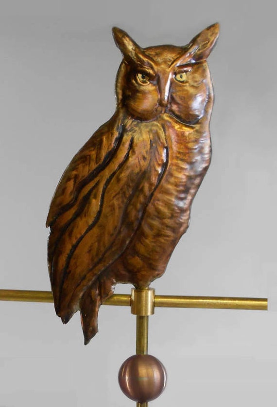 La Petite Great Horned Owl Weathervane