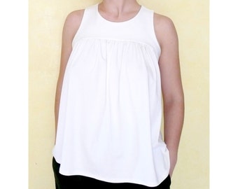 PDF Sewing Pattern Women's Sleeveless Jersey Top (sizes XS-XXL) n.9