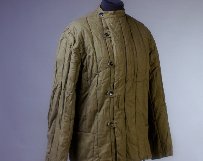 SET 3 USSR Vintage Telogreika Padded jacket + Ushanka + Backpack Different sizes S M L